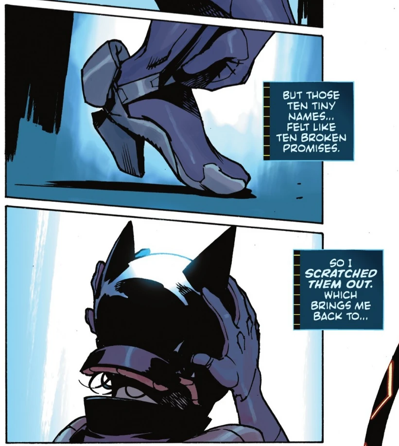 The postcard reminds Selina of broken promises in Absolute Catwoman #1