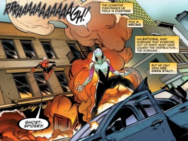 Gwen causing chaos in Amazing Spider-Man #35