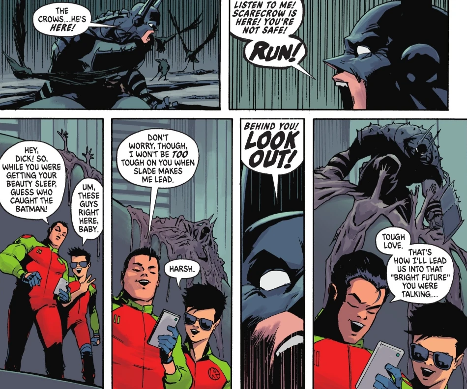 Jason and Tim did not see Clayface in Absolute Batman #23