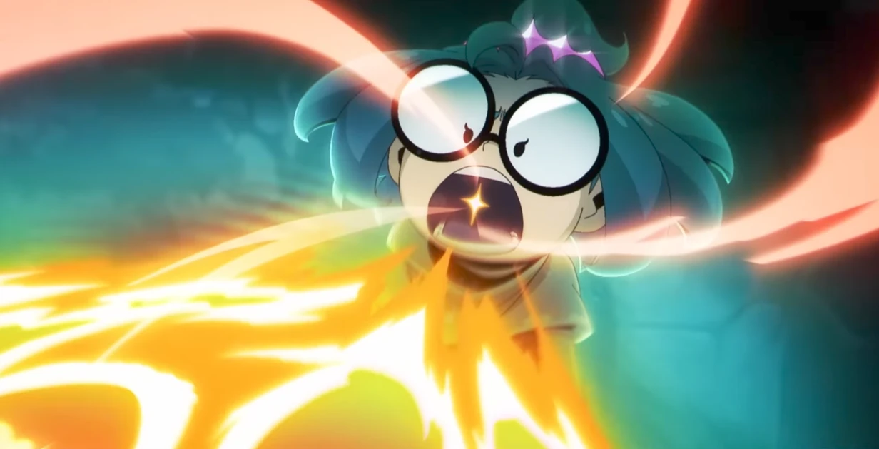 Ameline using Tama absorption in Dragon Striker 
