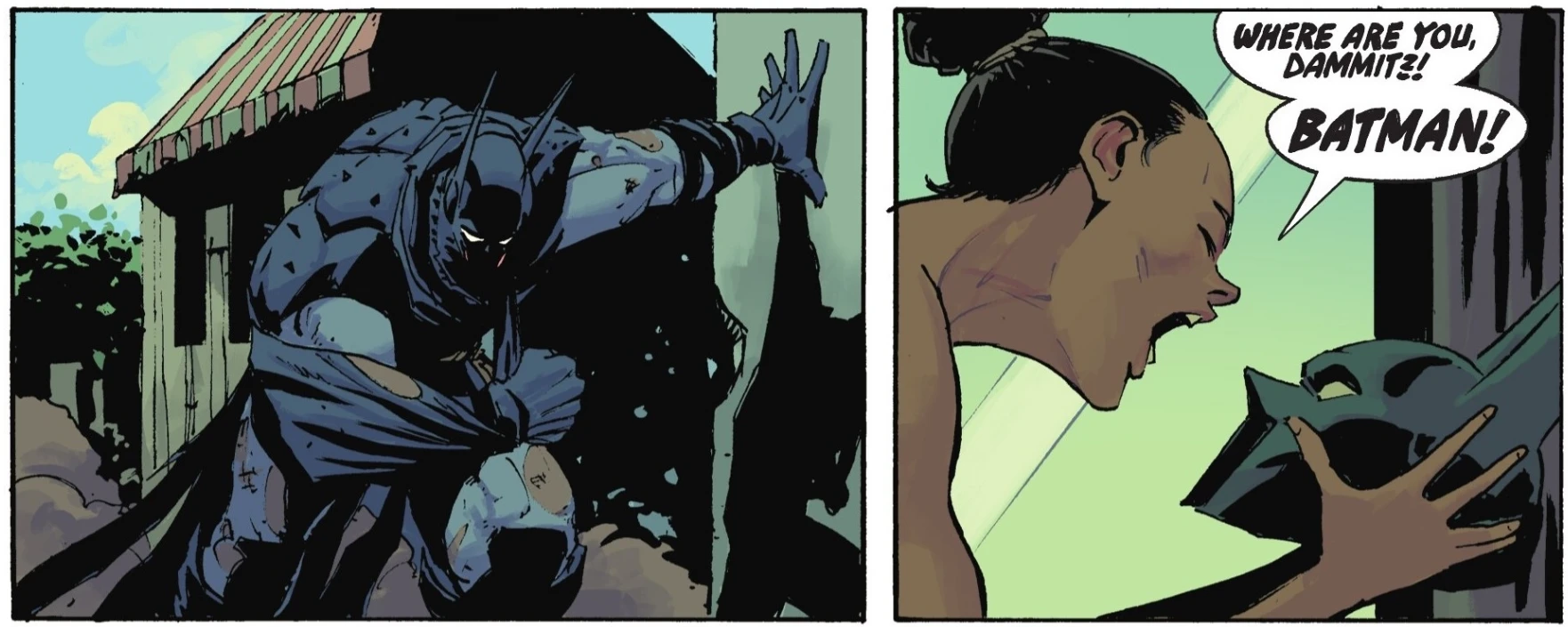 Barbara trying to contact Batman in Absolute Batman #24