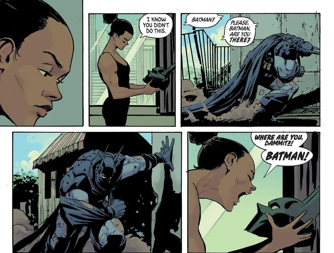 Barbara Gordon tries to get in touch with Batman 