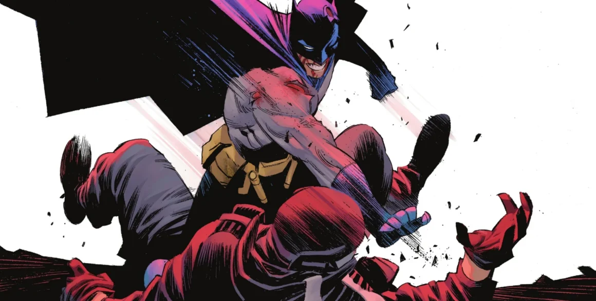 Batman fighting cops in Batman #13