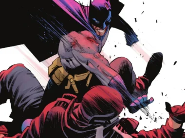 Batman fighting cops in Batman #13