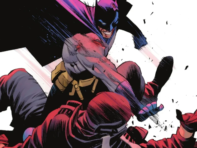Batman fighting cops in Batman #13