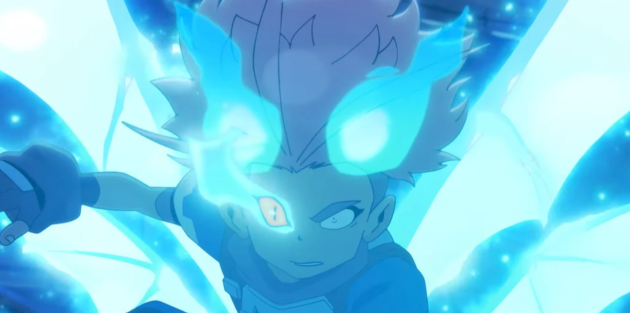 Key using his Dragon Tama against the Bards in Dragon Striker 