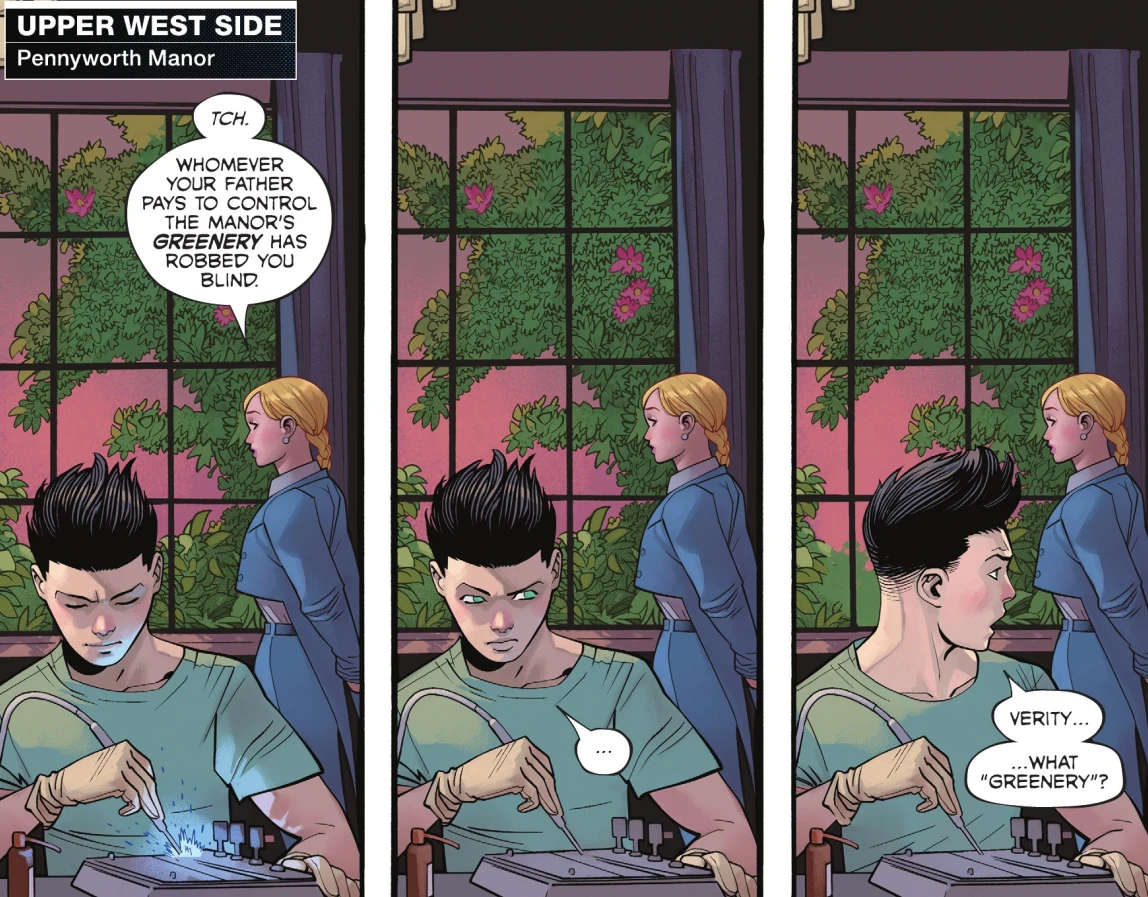 Damian and Verity from Batman Bad Seeds #1
