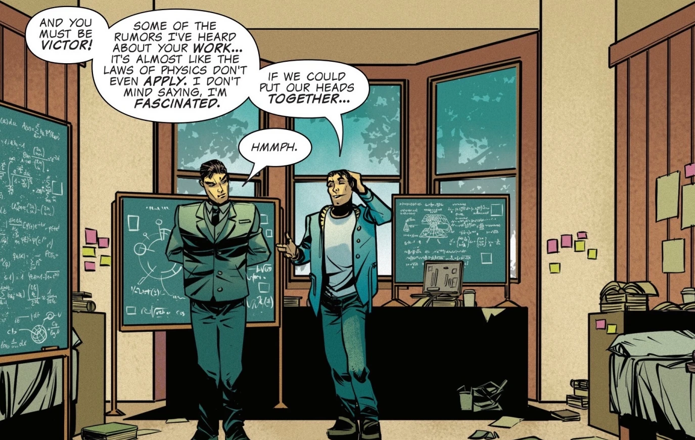 Victor meets Reed from Challenges of Doom: Mr. Fantastic.