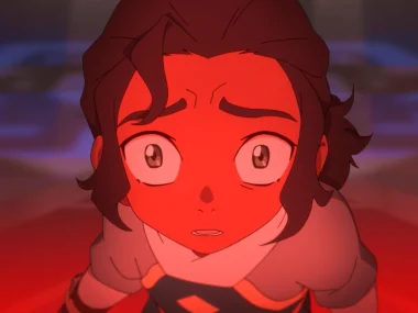 A terrified Nisha from Avatar: Seven Havens