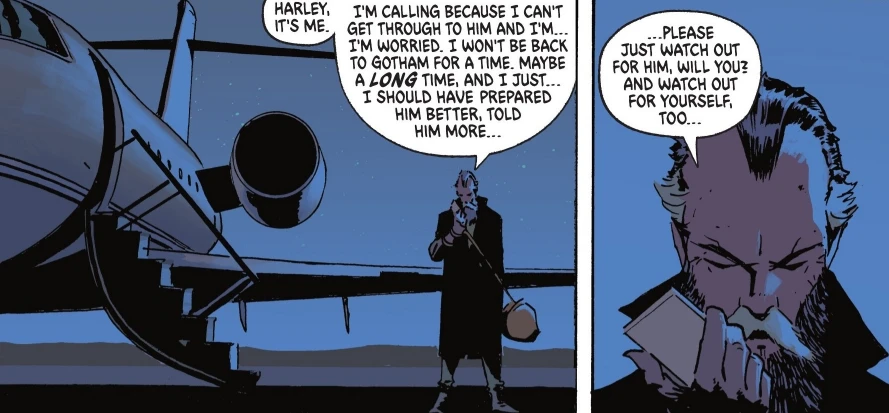 Alfred calls Harley in Absolute Batman #25