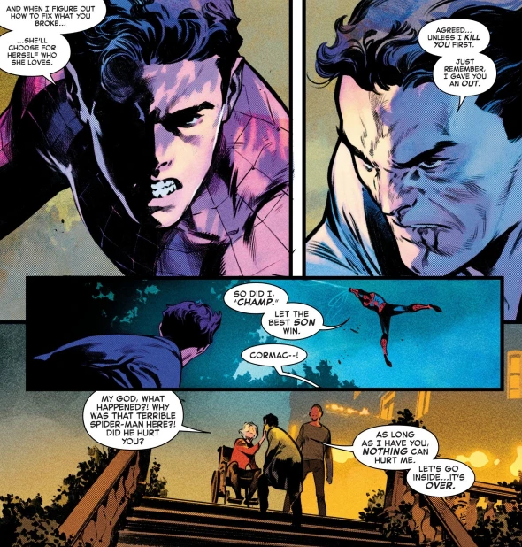 Spider-Man says: "Let the best son win" - Amazing Spider-Man #1002