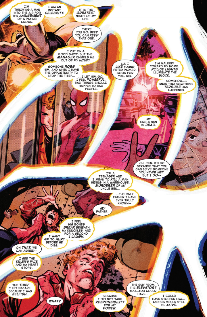 Ravage using his powers on Spider-Man