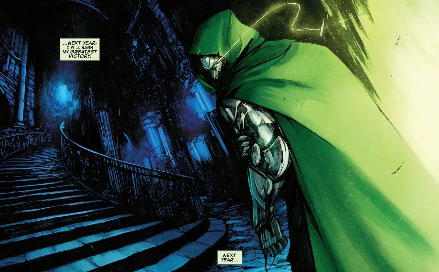 Doctor Doom licks his wounds in Doom All-On-One #1