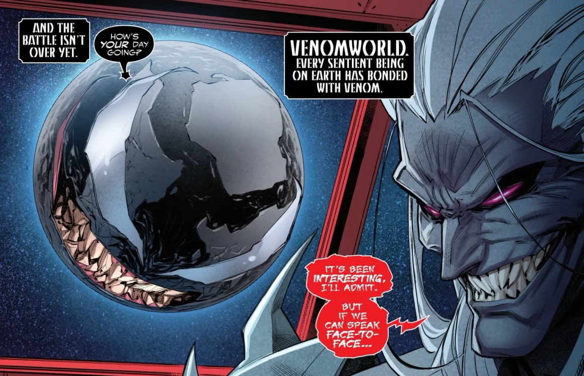 Knull and Venomworld in Queen in Black #5