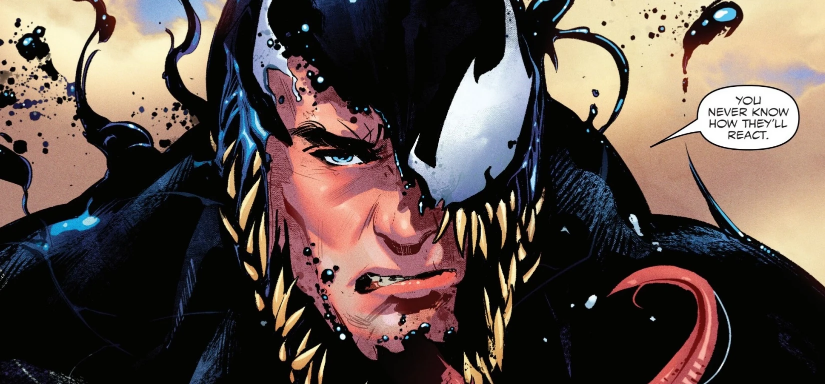Venom's "skin" has a living feel to it in Venom #1