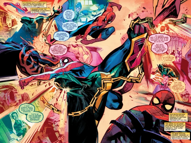 Spider-Man sees the memories of Ravage's victims in Amazing Spider-Man #1002
