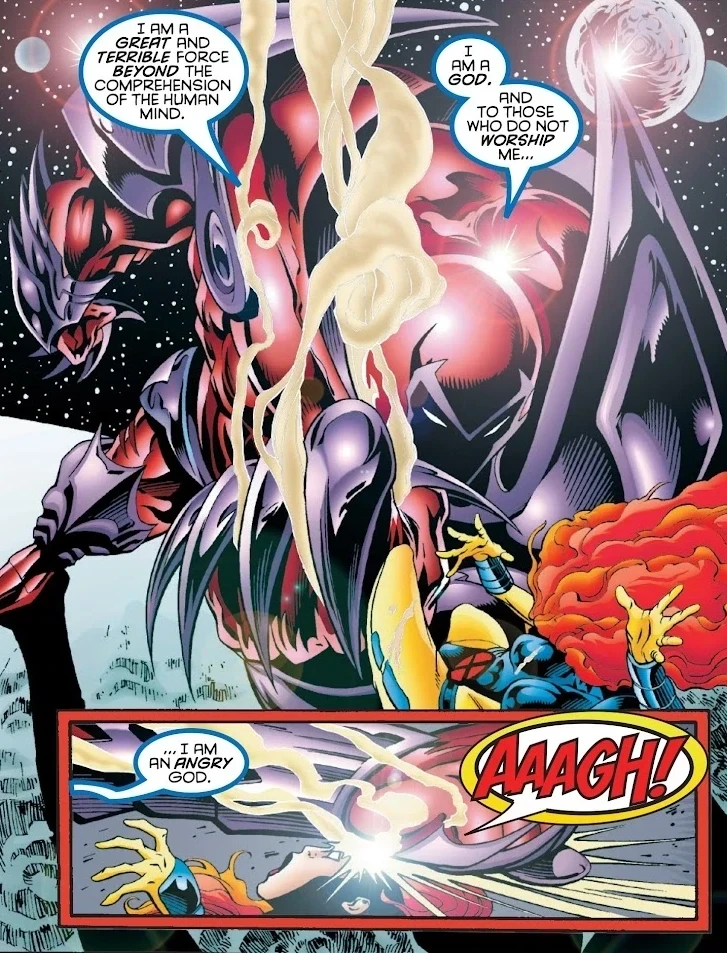 Onslaught confronting Jean Grey from X-Men Vol. 2 #53
