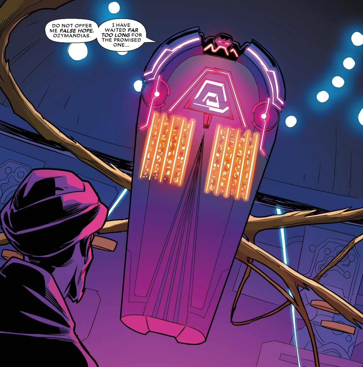 Ozymandias telling a dormant Apocalypse about Nathan Summers