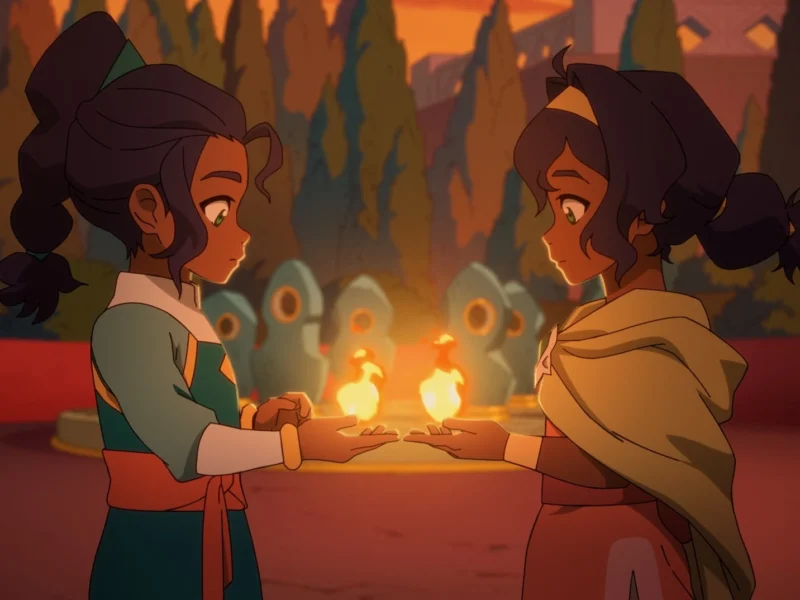 Avatars Pavi and Nisha firebending