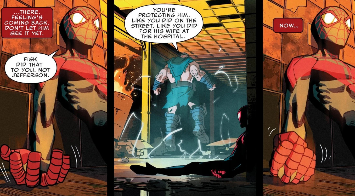 Revenant figures out Spider-Man is Jefferson's son in Miles Morales #3