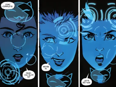 Selina Kyle reunited with Victoria and Helena