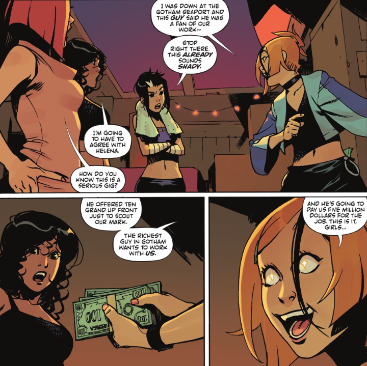 The Calicos before their last job together in Absolute Catwoman #3