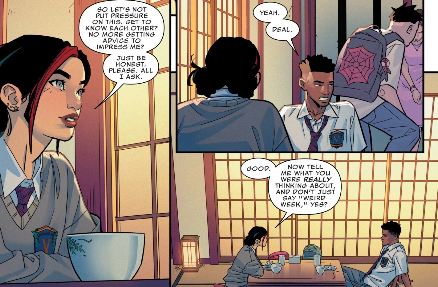 Miles and Valentina on their tea date.