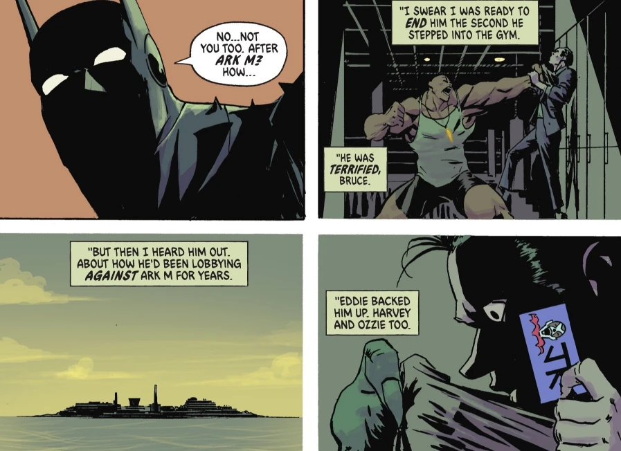 Waylon and Grimm have a "talk" in Absolute Batman #25