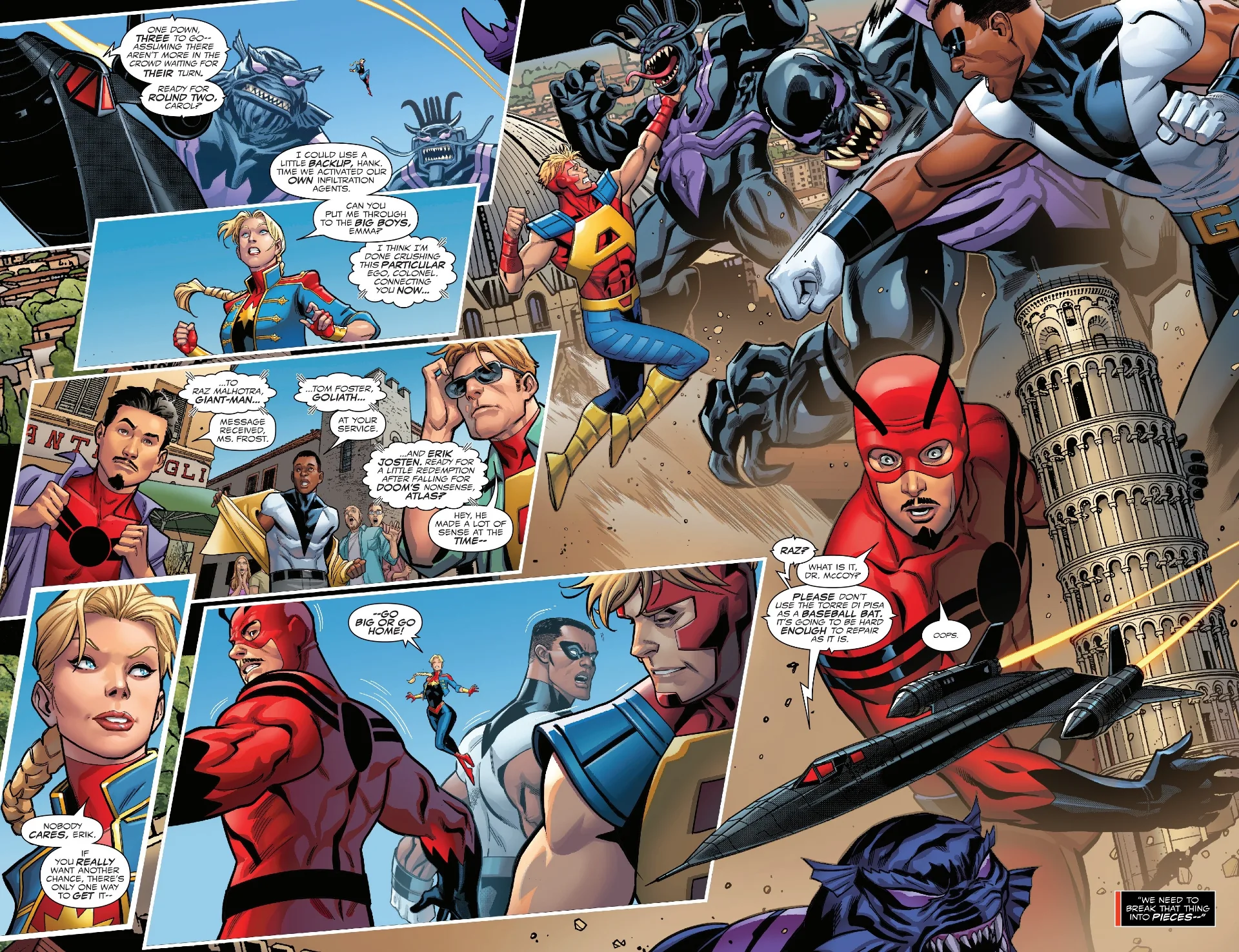 The heroes fighting to save Italy in Queen in Black #3